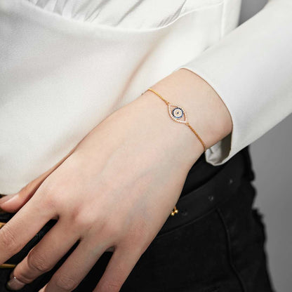[Aurelle Style]Dazzling Eye Shape Necklace