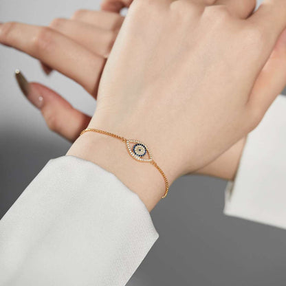 [Aurelle Style]Dazzling Eye Shape Necklace