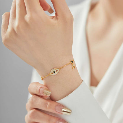 [Aurelle Style]Dainty Eye Shape Necklace