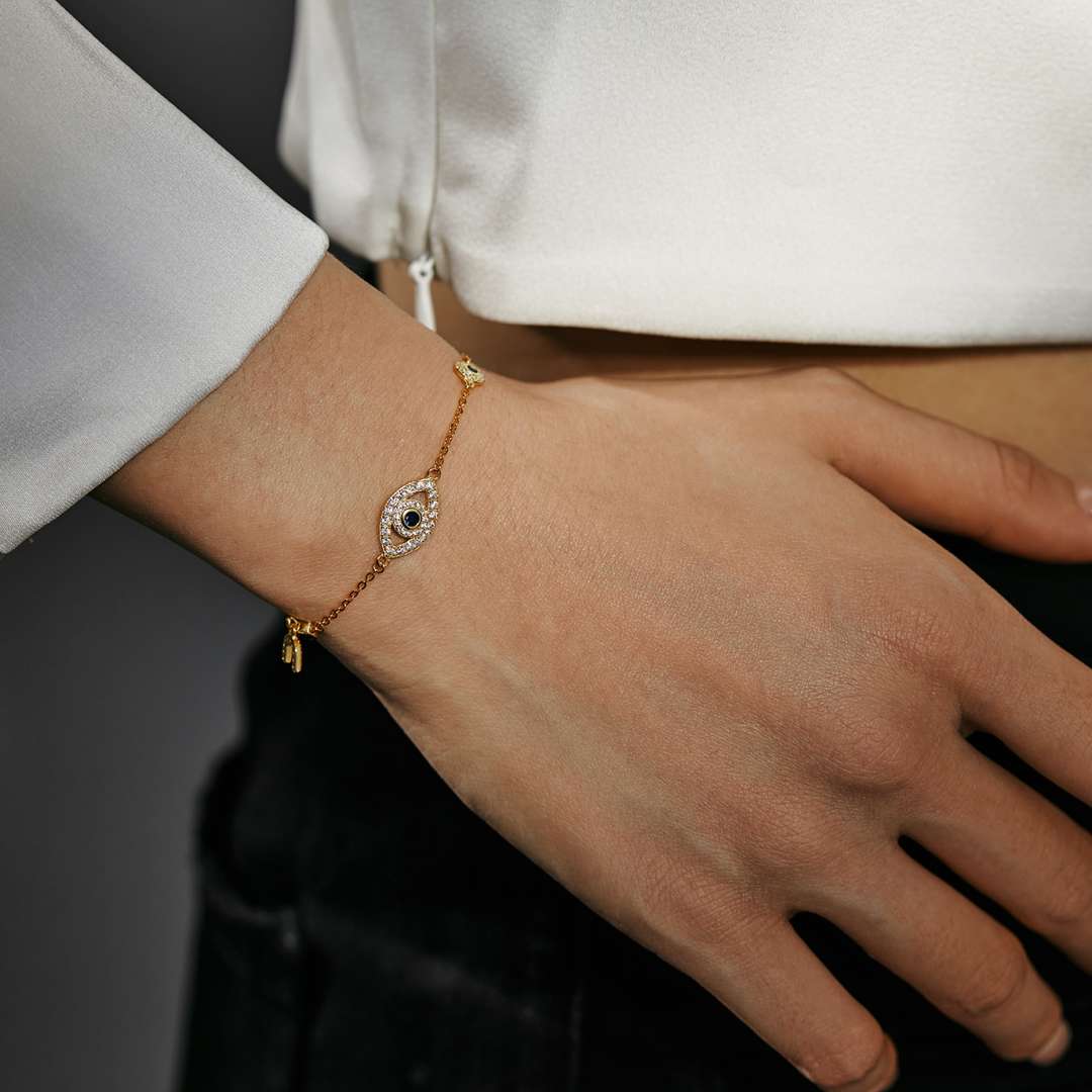 [Aurelle Style]Dainty Eye Shape Necklace