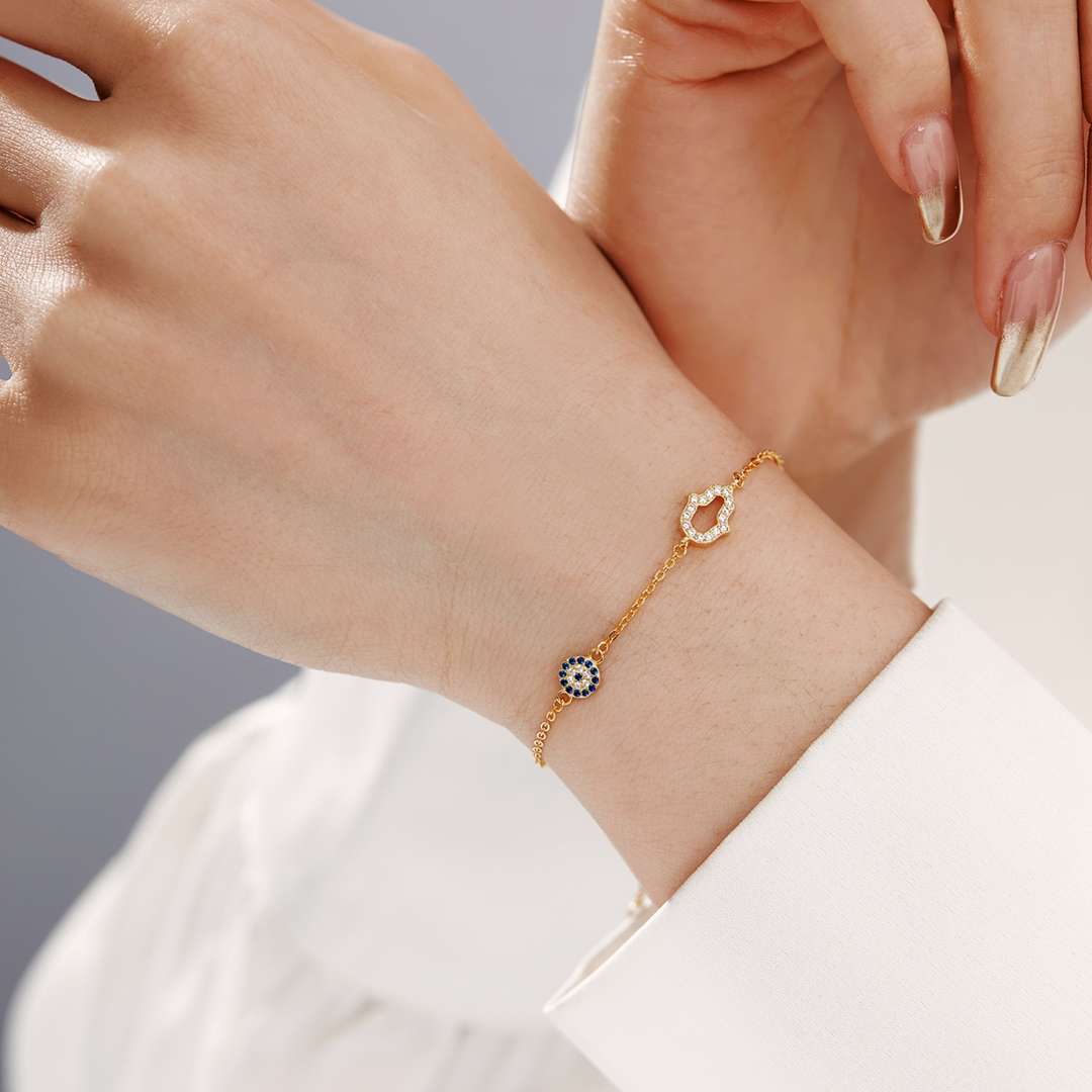 [Aurelle Style]Gost Shape & Round Shape Necklace