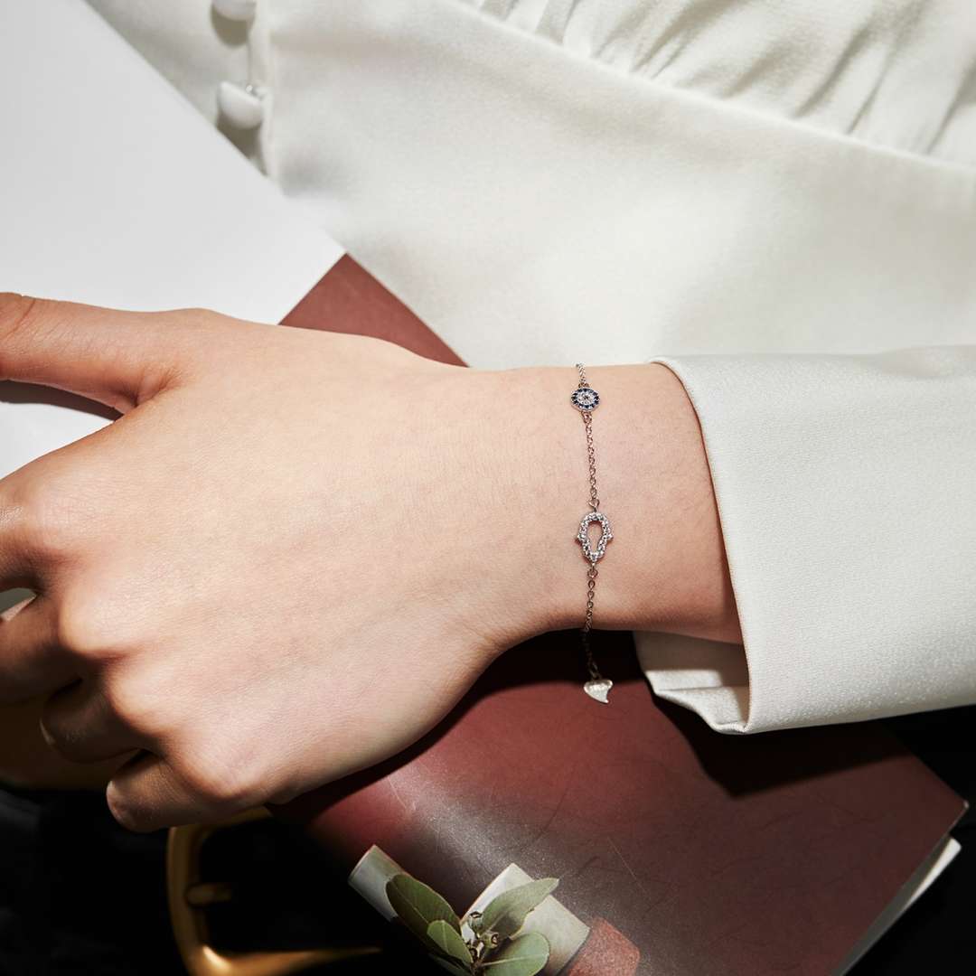 [Aurelle Style]Gost Shape & Round Shape Necklace