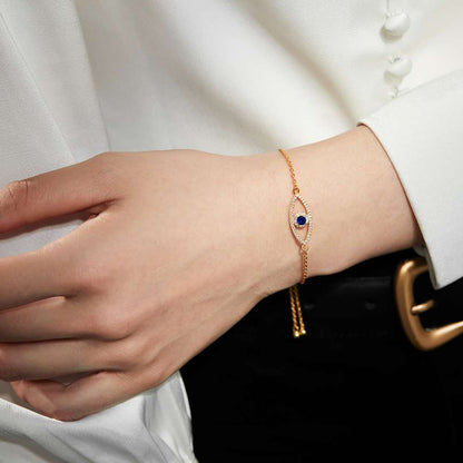 [Aurelle Style]Devil's Eye Hollow Design Bracelet