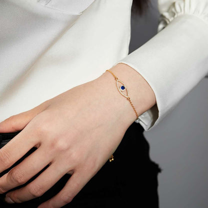 [Aurelle Style]Devil's Eye Hollow Design Bracelet