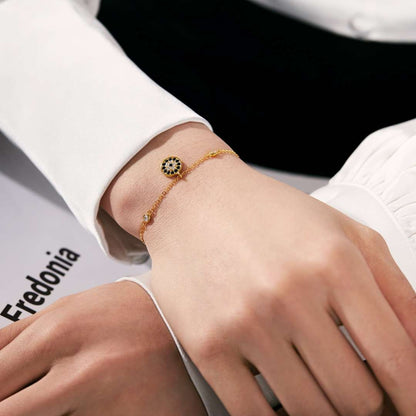 [Aurelle Style]Devil's Eye Round Shape Bracelet