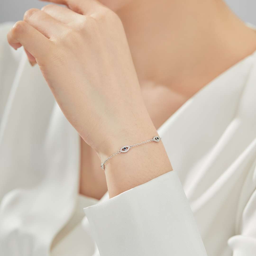 [Aurelle Style]Evil Eye Shape Pendent Necklace