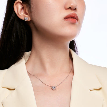 [Aurelle Style]Dazzling Heart Shape Lover Earrings