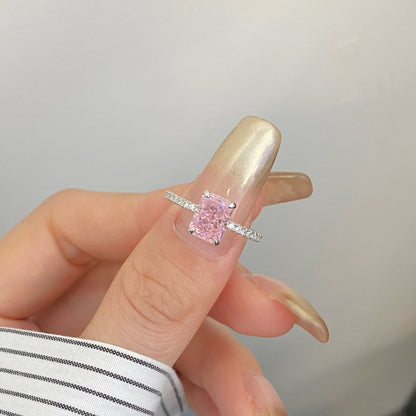 [Aurelle Style]2.0 Carat Dazzling Sparkling Radiant Cut Party Ring