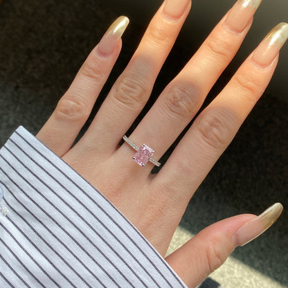 [Aurelle Style]2.0 Carat Dazzling Sparkling Radiant Cut Party Ring