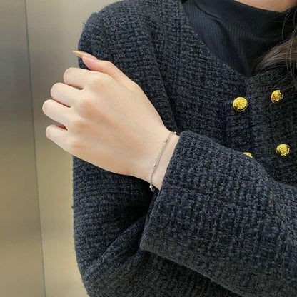 [Aurelle Style]Delicate Bead Double Layer Bracelet