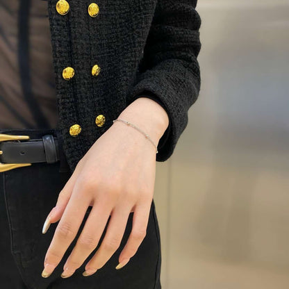 [Aurelle Style]Delicate Bead Double Layer Bracelet