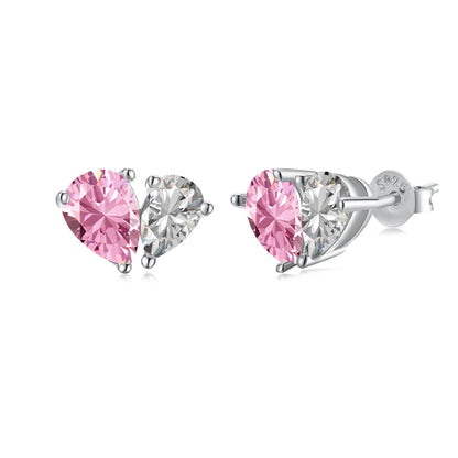 [Aurelle Style]Dazzling Elegant Heart Cut Lover Earrings