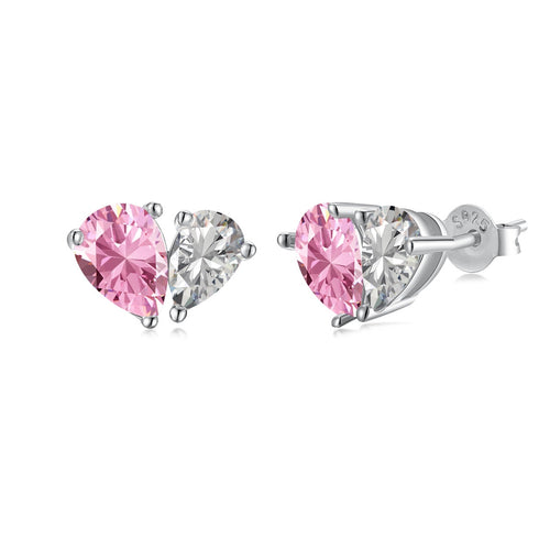[Aurelle Style]Dazzling Elegant Heart Cut Lover Earrings