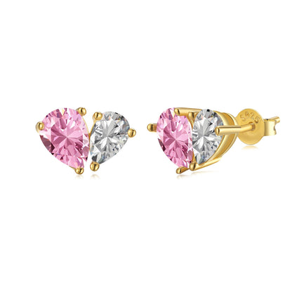 [Aurelle Style]Dazzling Elegant Heart Cut Lover Earrings