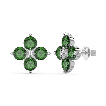 [Aurelle Style]Four-Leaf Clover Eight-Pointed Star Earrings