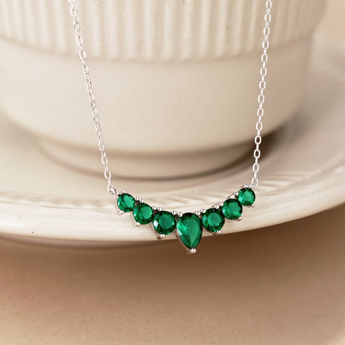 [Aurelle Style]Dainty Colorful Heart Necklace