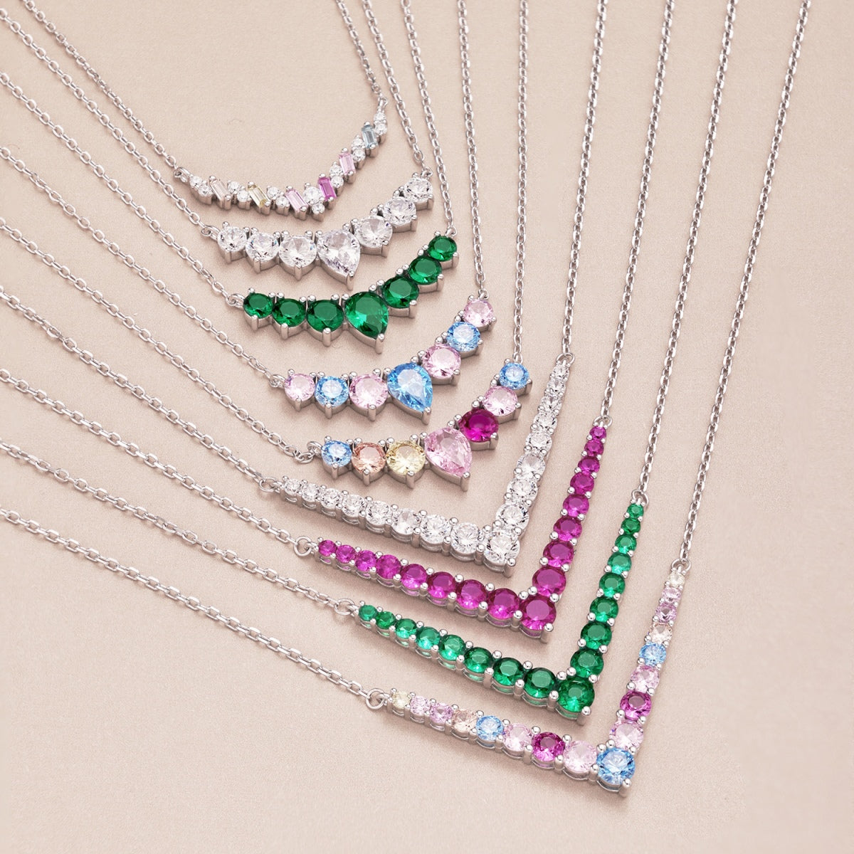 [Aurelle Style]Dainty Colorful Heart Necklace