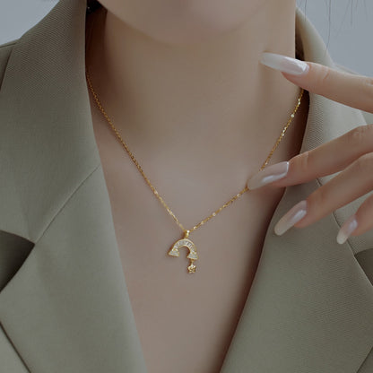[Aurelle Style]Unique Rainbow Star Necklace