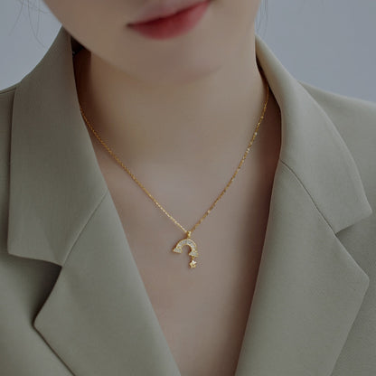 [Aurelle Style]Unique Rainbow Star Necklace