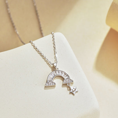 [Aurelle Style]Unique Rainbow Star Necklace