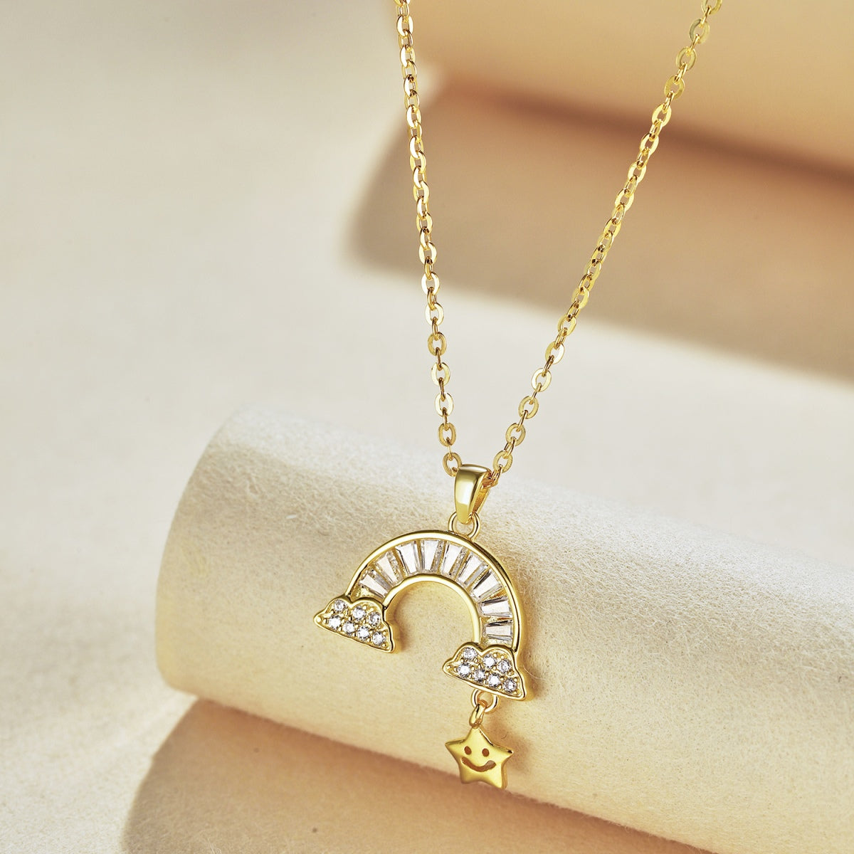 [Aurelle Style]Unique Rainbow Star Necklace