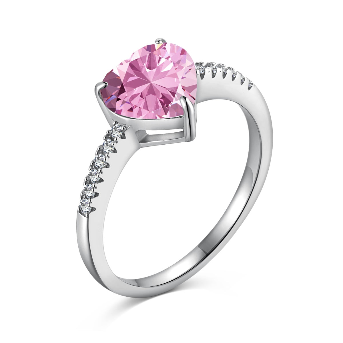[Aurelle Style]2.0 Carat Dazzling Lustrous Heart Cut Lover Ring