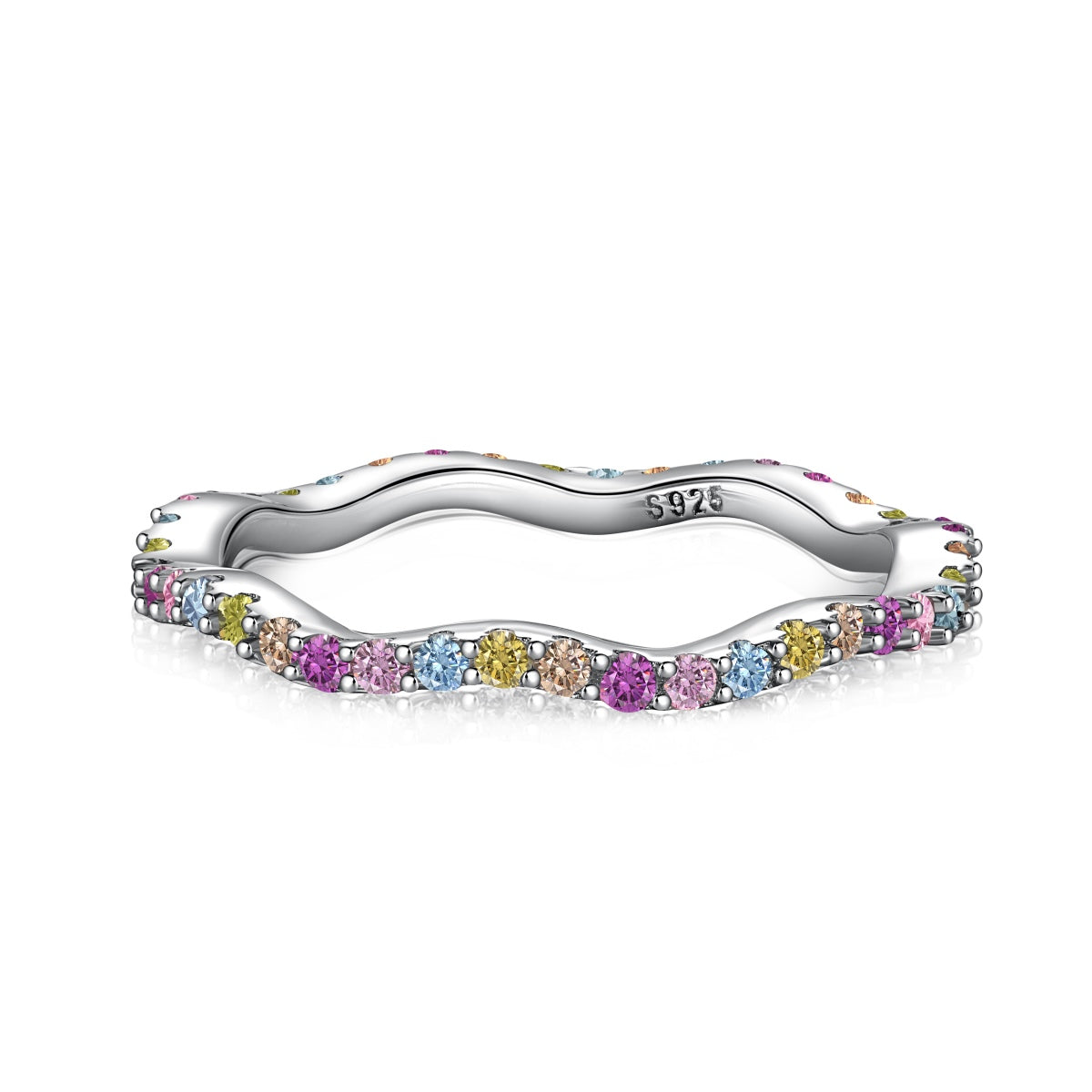 [Aurelle Style]Dainty Colorful Round Cut Party Ring