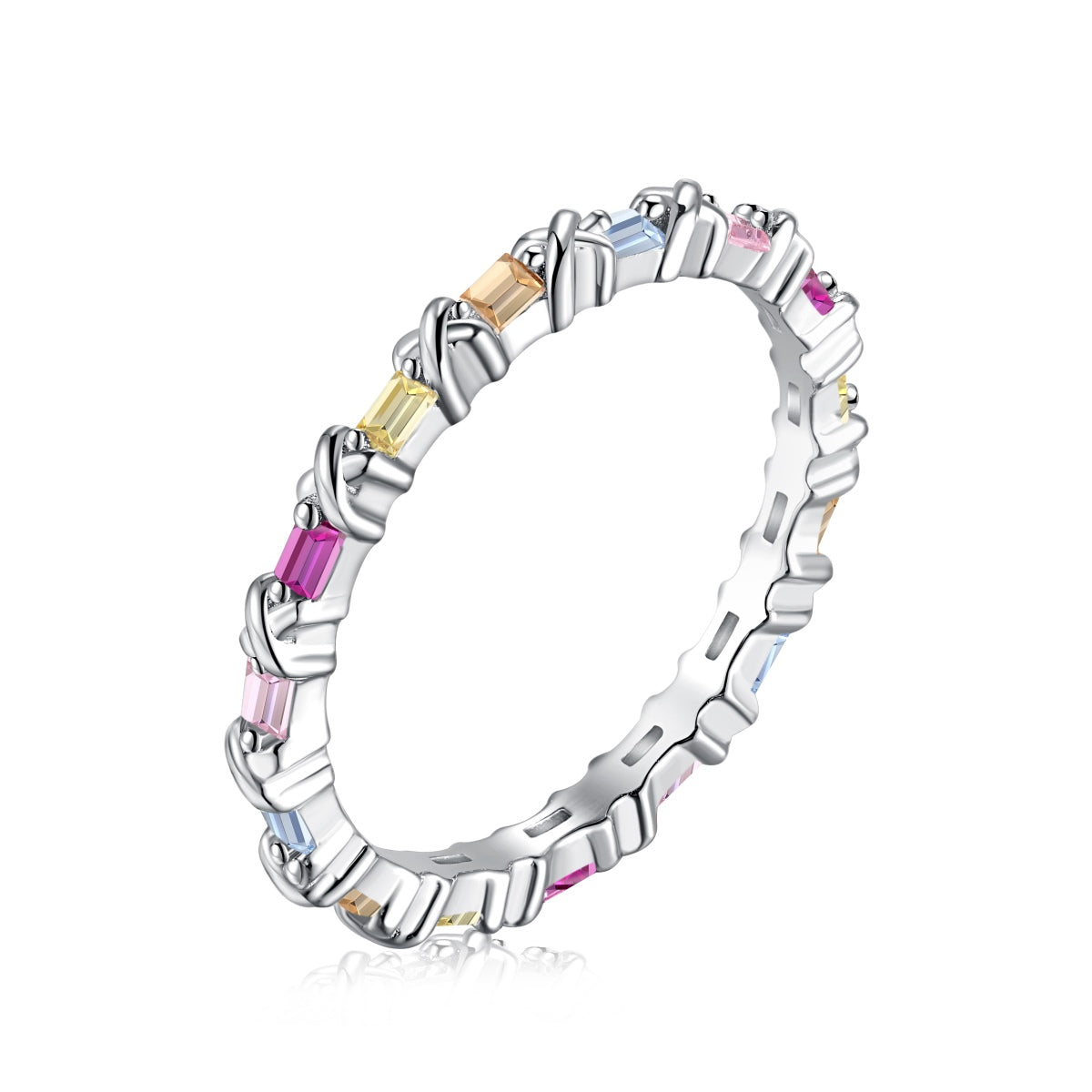 [Aurelle Style]Charming Colorful Round Cut Daily Ring