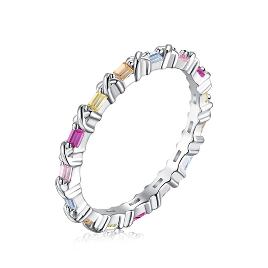 [Aurelle Style]Charming Colorful Round Cut Daily Ring