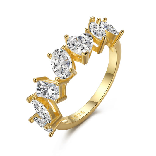 [Aurelle Style]Delicate Multi Cut Ring
