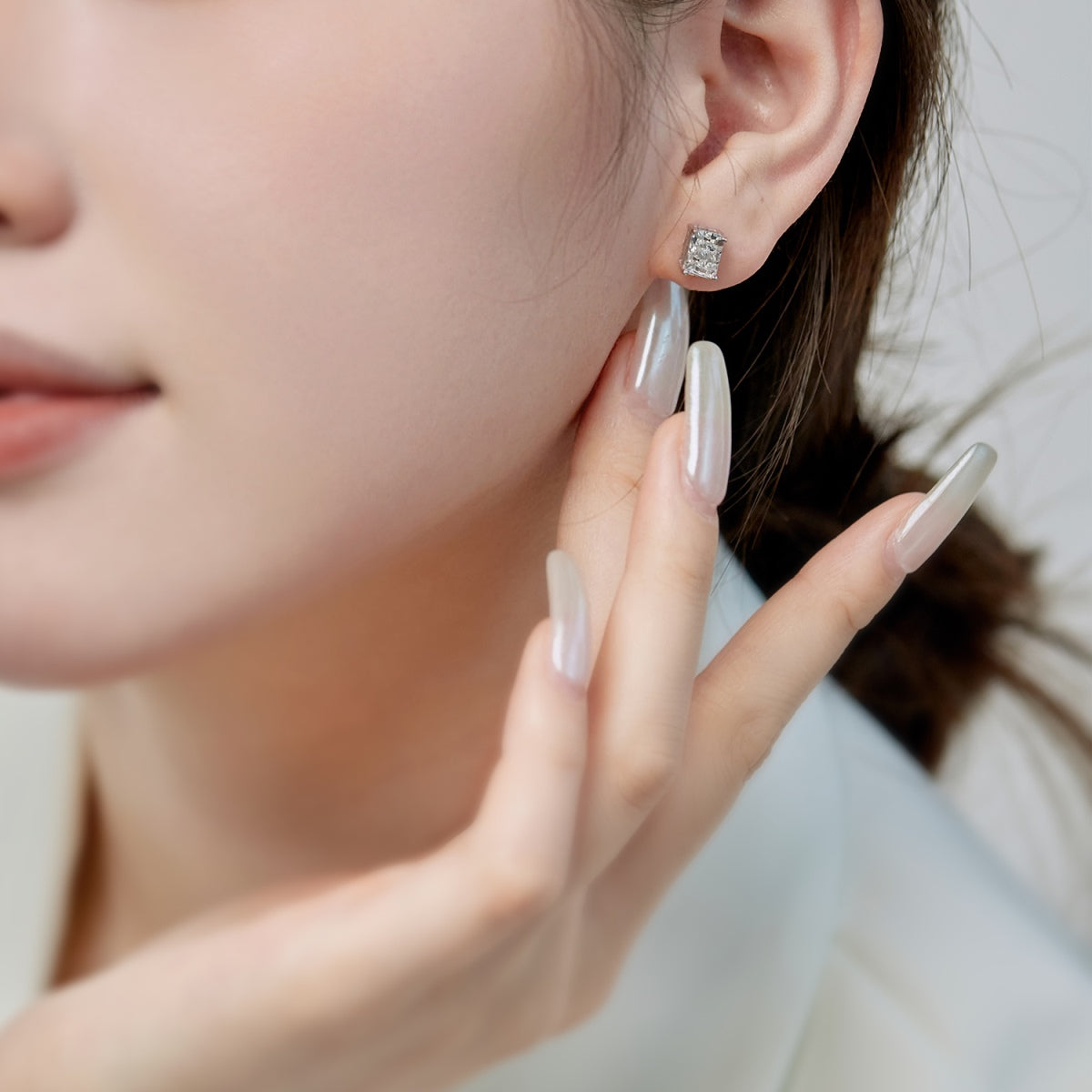 [Aurelle Style]Radiant Luxurious Princess Cut Daily Earrings