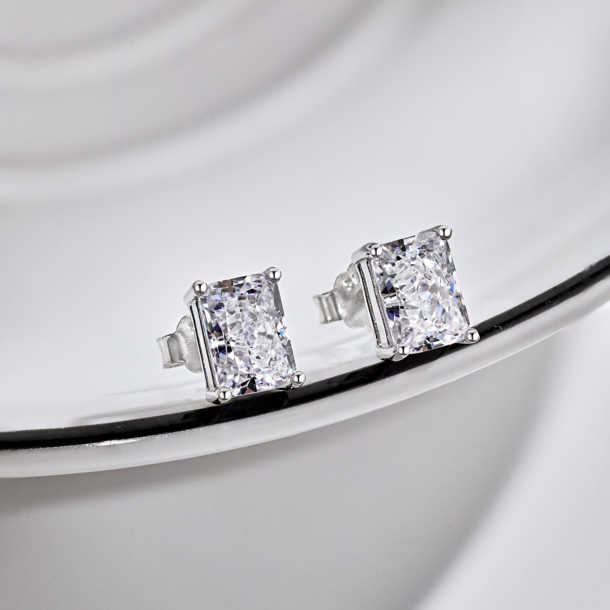 [Aurelle Style]Radiant Luxurious Princess Cut Daily Earrings