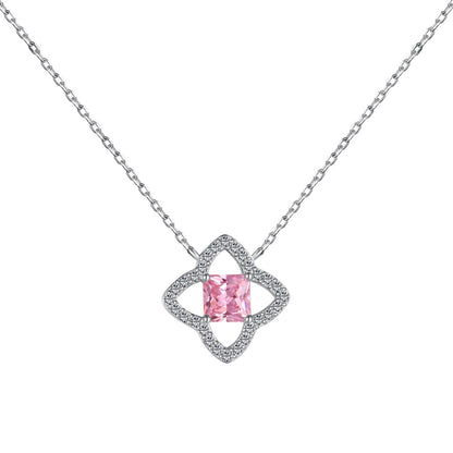 [Aurelle Style]Exquisite Flower Shape Princess Cut Necklace
