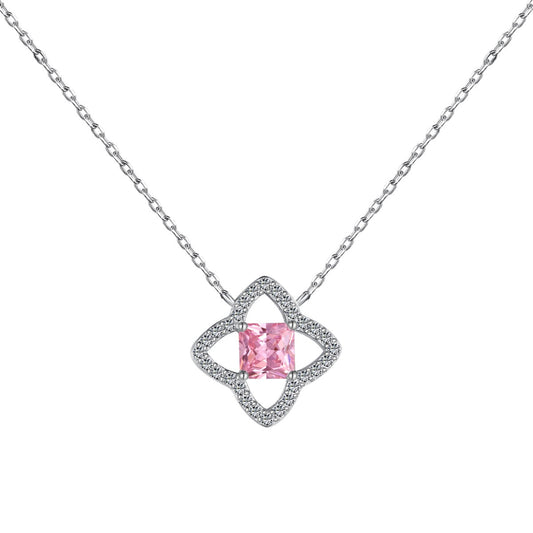 [Aurelle Style]Exquisite Flower Shape Princess Cut Necklace