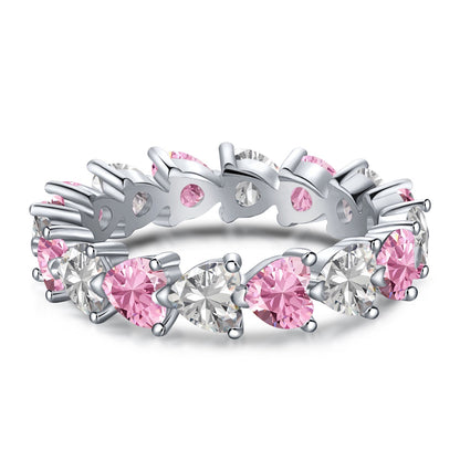 [Aurelle Style]0.25 Carat Radiant Romance Heart Cut Lover Ring