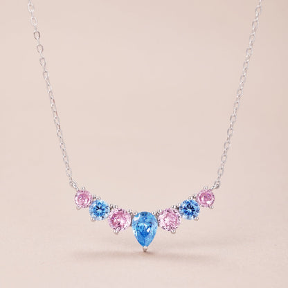 [Aurelle Style]Dainty Colorful Heart Necklace