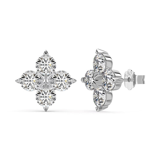[Aurelle Style]Four-Leaf Clover Eight-Pointed Star Earrings