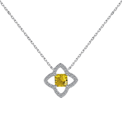 [Aurelle Style]Exquisite Flower Shape Princess Cut Necklace