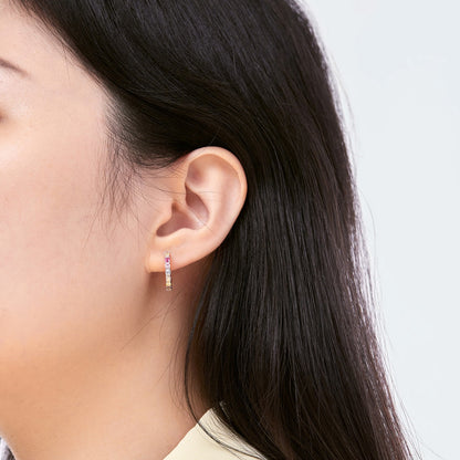 [Aurelle Style]Radiant Colorful Round Cut Earrings