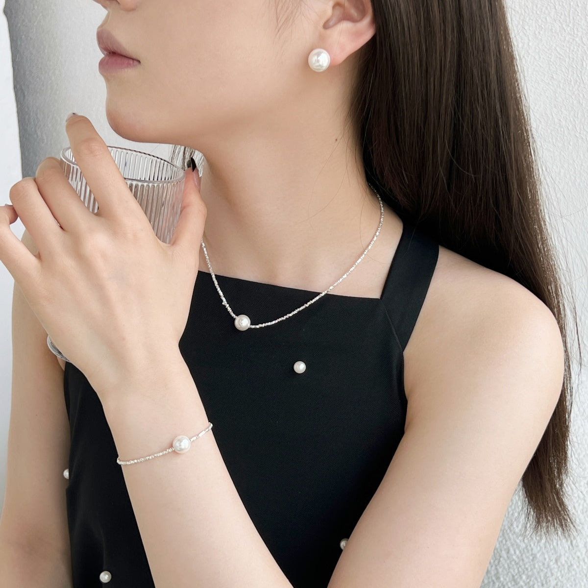 [Aurelle Style]Delicate Pearl Earrings
