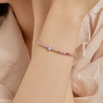[Aurelle Style]Delicate Romantic Heart Shape Lover Bracelet