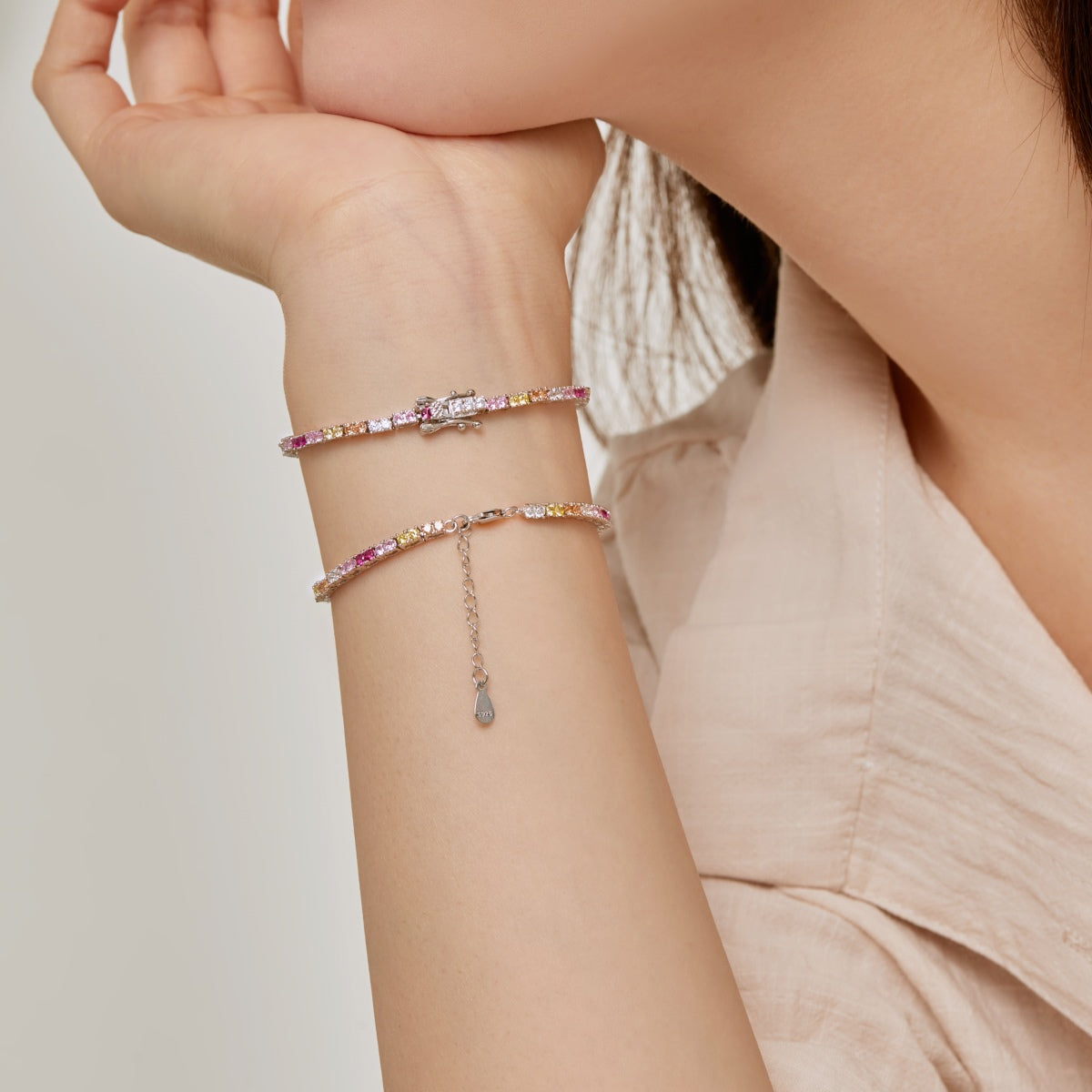 [Aurelle Style]Delicate Romantic Heart Shape Lover Bracelet