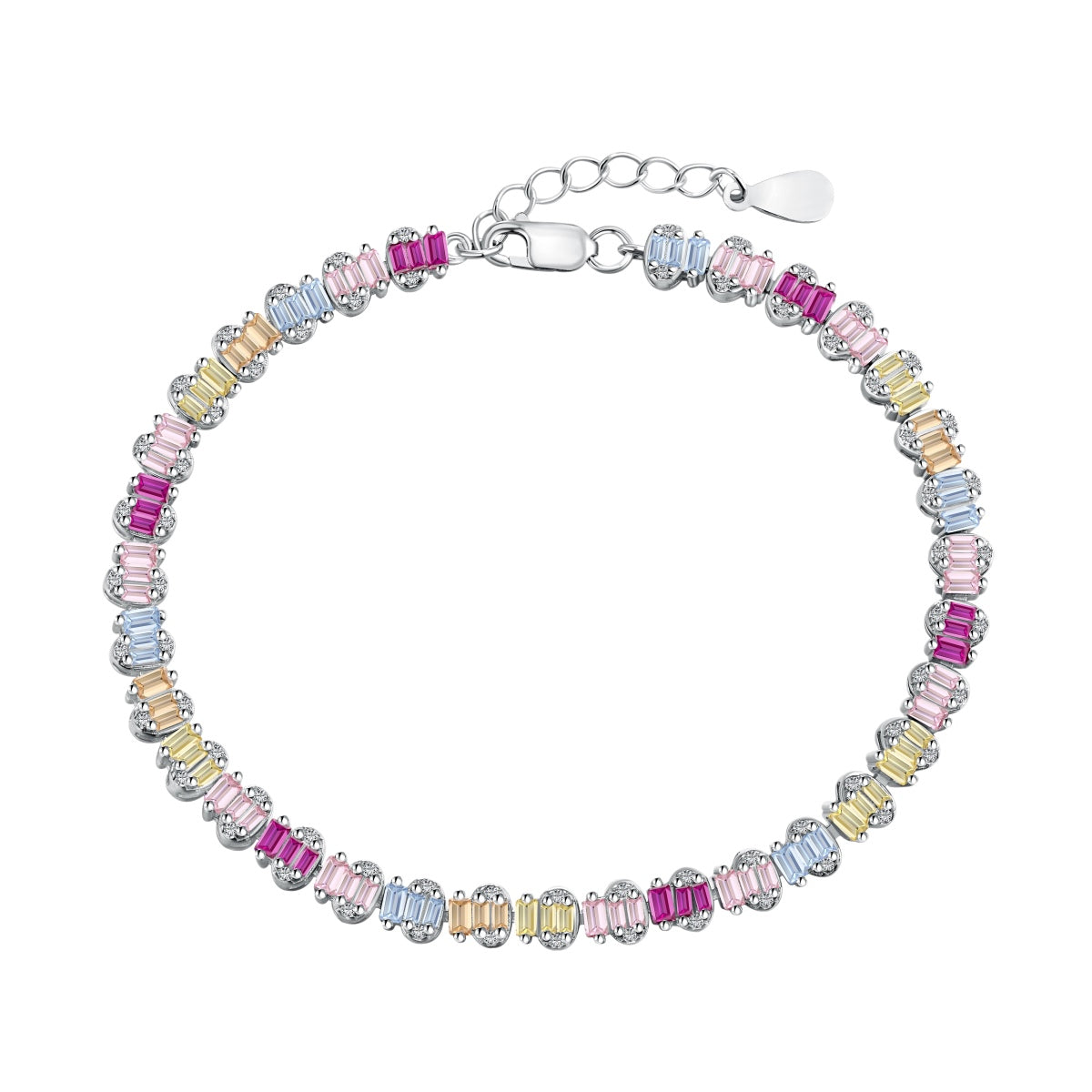 [Aurelle Style]Delicate Colorful Emerald Cut Party Bracelet