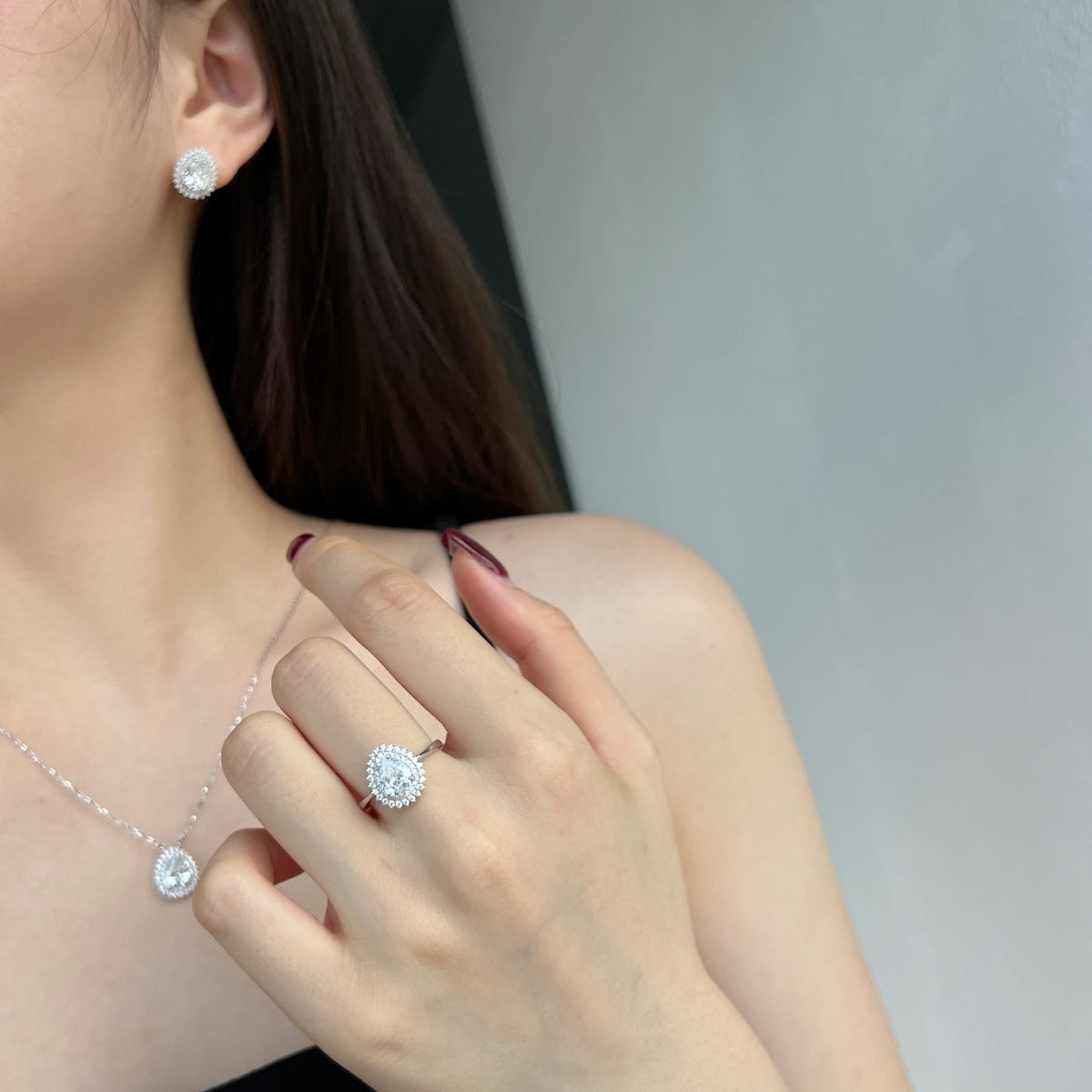 [Aurelle Style]Delicate Gorgeous Pear Cut Daily Earrings