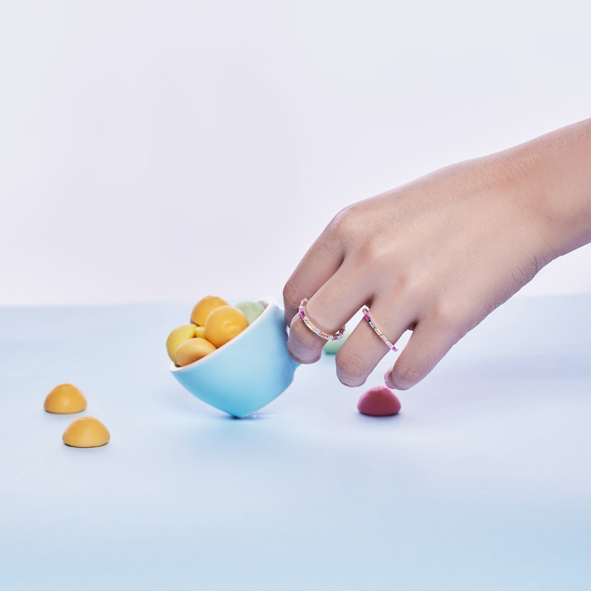[Aurelle Style]Lively In Shades Elegant Radiant Cut Daily Ring