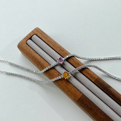 [Aurelle Style]0.75 Carat Exquisite Oval Cut Daily Bracelet