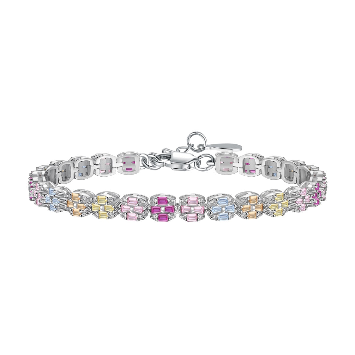 [Aurelle Style]Delicate Colorful Emerald Cut Daily Bracelet