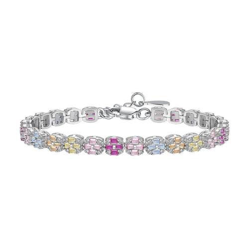 [Aurelle Style]Delicate Colorful Emerald Cut Daily Bracelet