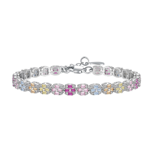 [Aurelle Style]Delicate Colorful Emerald Cut Daily Bracelet