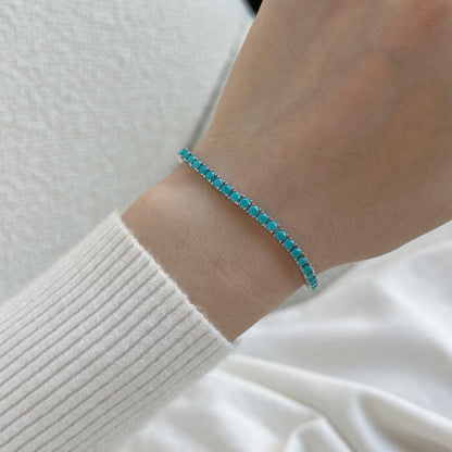 [Aurelle Style]Dainty Charming Round Cut Tennis Bracelet